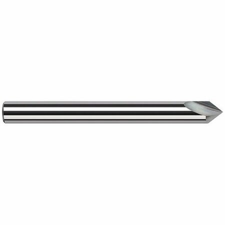 HARVEY TOOL 0.1250 in. 1/8 Shank dia x 20° included Carbide Marking Cutter, 2 Flutes 743308